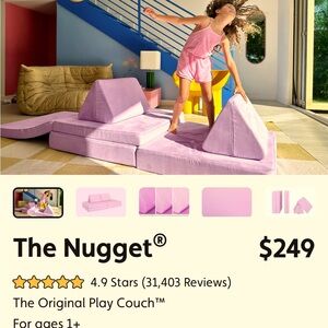 Nugget Couch Cover - Purple